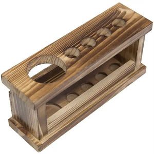 Modern Rustic Wooden Durable Multifunction <b>Toothpaste</b> and Toothbrush Storage <b>Holder</b> Decorative Table Organizer - Product Image 4