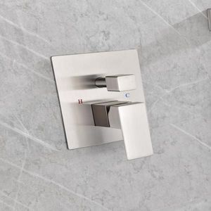 Set Doccia da Parete Contemporaneo da 12 Pollici con Miscelatore Monocomando e Doccetta per Bagno - Product Image 2