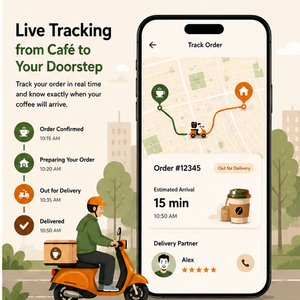 Application mobile de livraison de café intelligente, gestion des commandes de café pour les clients, livraison instantanée, compatible Android, iOS et web - Product Image 2
