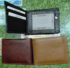 <b>Men</b> Genuine Leather Slim <b>Wallet</b> With Organized <b>Card</b> Holders And Cash Storage For Office Use Travel And Daily Essentials - Product Image 1