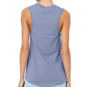เสื้อกล้ามแขนกุดสีทึบสำหรับผู้หญิง คอกลม ผ้าถัก สวมใส่สบายๆ - Product Image 5