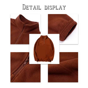 Sweat-shirt à capuche demi-zip pour homme, de qualité supérieure, épais, avec logo personnalisé brodé ou imprimé, vente en gros - Product Image 2