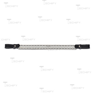 Frontal de Cheval en Cuir de Luxe avec Perles et Strass – Accessoire d'Équestre Confortable pour Bridon, Couleur et Taille Personnalisables - Product Image 2