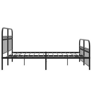 Base de Cama King Size de Acero Negro, Estructura Metálica Rectangular Resistente - Product Image 5