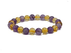 High quality Amethyst citrine Crystal Gemstone <b>Bead</b> <b>Bracelet</b> Fashion Charm Jewelry for <b>Men</b> Women for Energy Meditation Gift - Product Image 2