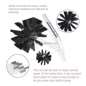 Kit <span class=keywords><strong>de</strong></span> nettoyage <span class=keywords><strong>de</strong></span> <span class=keywords><strong>cheminée</strong></span> rotatif avec brosse en nylon et tiges en acier inoxydable, brosse <span class=keywords><strong>de</strong></span> nettoyage <span class=keywords><strong>de</strong></span> conduits, vente en gros d'usine - Product Image 2