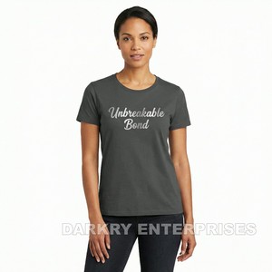 Fabricant de t-shirts personnalisés pour femmes, couleur vert menthe, impression logo paillettes argentées, t-shirt en coton pour femme, fournisseur de t-shirts personnalisés, OEM - Product Image 6