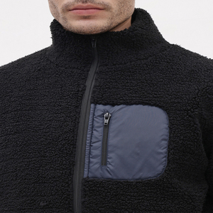 <b>Men's</b> Sherpa Fleece <b>Jacket</b> Outdoor Warm Winter Coat Soft Polar Fleece OEM High Quality Winter Oversized Street Fashion OEM - Product Image 6
