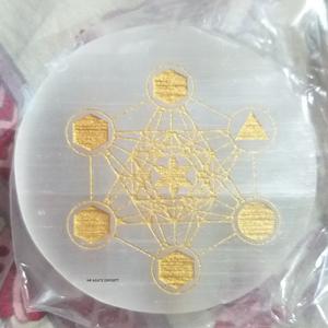 Posavasos de Orgón de Cristal Redondo, 7 Chakras, Estilo Religioso, Cuarzo, Decoración para el Hogar, Rebanada de Piedra Preciosa - Product Image 6