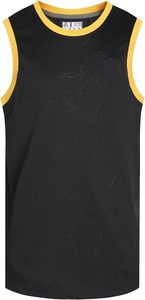 Mesh Sleeveless Vest Blue White Round Neck Breathable Polyester <b>Tank</b> Top Adult All Seasons Sports Jersey - Product Image 4