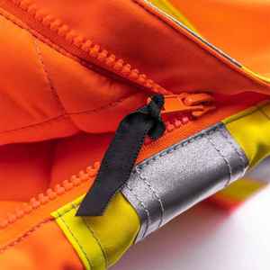 Hi Vis Orange <b>Work</b> <b>Trousers</b> Men Reflective Safety Pants Polyester Material Multi Pockets Stretch Workwear Uniform - Product Image 2