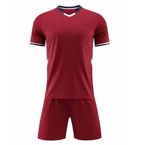 Fabricant de maillots de football, vêtements de sport personnalisés de haute qualité, ensemble de maillots de football à col en V, uniformes respirants, ensembles 2 pièces - Product Image 1