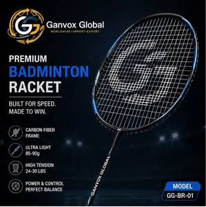 Carbon Fiber Badminton Racket Aerodynamic Badminton Bat Stronger <b>Frame</b> Better Control for Training Match <b>Play</b> - Product Image 3