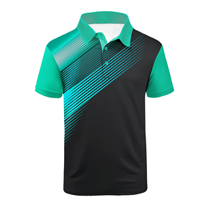 Polo de golf rayé pour homme – Vêtement de sport classique pour tournoi ou usage décontracté – Vente en gros - Product Image 1