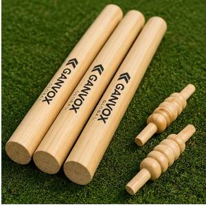 GANVOX GLOBAL - Set de Stumps de Cricket de Madera para Adultos, 28 Pulgadas, Duraderos, para Todas las Estaciones, para Juego al Aire Libre, Capacidad Inferior a 1 kg - Product Image 4
