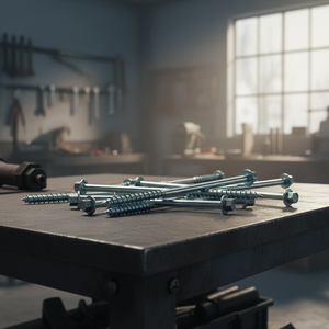 Tornillos de Cabeza Hexagonal de Acero al Carbono Galvanizado en Zinc Clase 4.8 y 6.8, Rosca Parcial, M6-M12, Métricos/Pulgadas, Estándar DIN/ANSI, PDC - Product Image 1