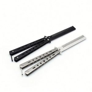 Butterfly Comb Stainless Steel Folding Practice Comb for <b>Creative</b> <b>Gift</b> - Product Image 1