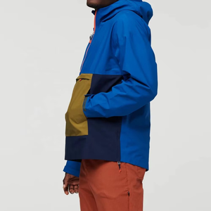 New Trendy Design Mens Premium Outdoor Anorak <b>Windbreaker</b> Jacket Half Zip Hooded Waterproof Hiking <b>Camping</b> Jacket - Product Image 5