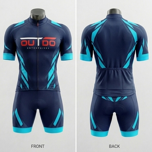 Tenue de cyclisme professionnelle, kit sportif conçu avec un matériau extensible doux pour les courses sur route et les événements d'endurance - Product Image 5