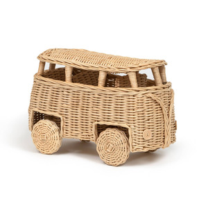 Kids miniature play vehicle handmade <b>car</b> toy factory cost rattan racing <b>cars</b> sustainable kid toys - Product Image 3