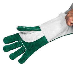 Gants de soudage en cuir de vachette pleine fleur, résistants aux chaleur et aux chocs, ignifuges, résistants à l'abrasion, pour travaux lourds - Product Image 5