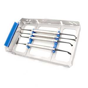 Kit de instrumentos dentales, 2 kits completos de instrumentos quirúrgicos para procedimientos restaurativos, endodónticos y orales, uso hospitalario - Product Image 2