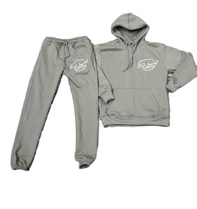 Conjunto de ropa deportiva de algodón estampado Unisex, chándales de talla grande de alta calidad para hombre, sudaderas con capucha, pantalones de chándal, ropa de calle transpirable de otoño - Product Image 1