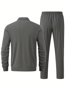 Top Quality Men Tracksuits With Moisture Wicking Cotton Material Sportswear & Streetwear Training Set Custom Logo Tracksuits - Product Image 2
