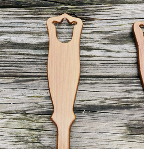Ensemble cuillère et fourchette en bois poli à la main, design rétro, couverts durables pour le camping, best-seller - Product Image 2