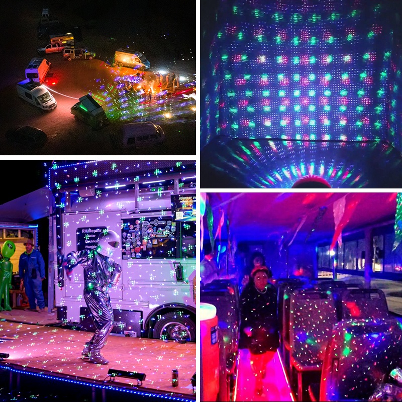 laser light star shower