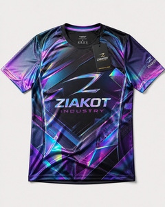 ZIAKOT industry New design Men's Custom Black Orange-Black Performance <b>T</b>-<b>Shirt</b> - Product Image 3