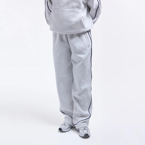 Pantalones de chándal de invierno para mujer con logo personalizado, de la mejor calidad, al por mayor, cintura elástica, ajuste holgado, pierna ancha, estilo urbano - Product Image 1