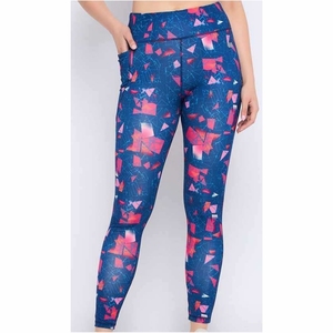 Women's High Waist <b>Printed</b> <b>Leggings</b> Stretch Full Length Yoga Pants with Pocket Casual Workout Trousers - Product Image 4
