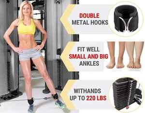 Sangles de soutien de cheville en néoprène antidérapantes et flexibles pour hommes et femmes, idéales pour la musculation, le fitness et les entraînements en salle de sport - Product Image 6