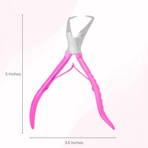 Pinzas para Remover Extensiones de Cabello Rosadas, Herramienta de Acero Inoxidable para Remover Micro Anillas, Fácil y sin Esfuerzo - Product Image 1