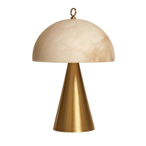 Handmade Brass Table Lamp With Geometric Base White Fabric Drum Shade Large Decorative Lighting For Home Bedroom - Product Image 3