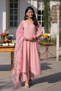 TENNECY Designer Indian Pakistani Party Wear New Collection Women's <b>Ankle</b>-Length Roman Fully Stitched Stretchable Wrinkle-Free - Product Image 2