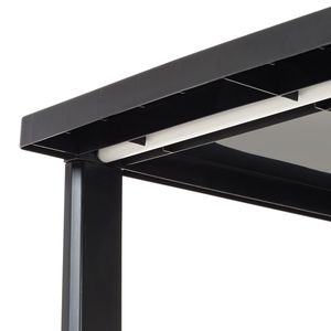 Tiroirs de rangement en plastique à 3 tiroirs, ensemble de 2, noir - Product Image 4