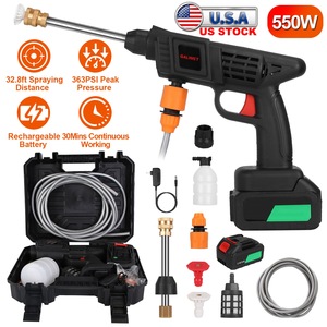 Portatile Cordless 48V 12000mAh elettrico lavaalimentazione 363PSI ad alta pressione acqua spruzzatore 2 ugelli per auto ricaricabile - Product Image 6