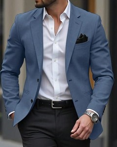 Men <b>Blazer</b> Plus Size Anti-Wrinkle Breathable Anti-Pilling Custom Tailored Slim Fit Business Suit Supplier - Product Image 1