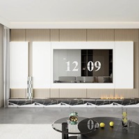 Meubles de salon modernes en bois clair, écologiques et durables, pour hôtels, avec rangement pour téléviseurs jusqu'à 65 pouces – Vente directe usine