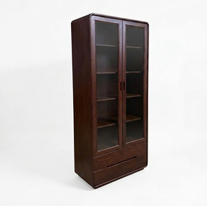 Mueble de Almacenamiento Moderno para Sala de Estar, con Puertas Estilo Shaker Minimalistas de Madera Sólida de Roble, 2 Cajones, 3 Estantes y 3 Años de Garantía - Product Image 2