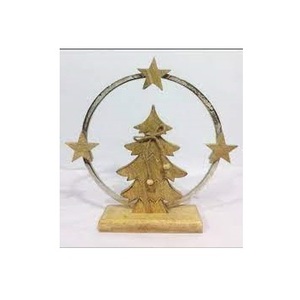 Handmade Shabby Chic <b>Coffee</b> <b>Filter</b> Christmas Tree Decor Rustic Wooden Stem Xmas Tabletop Ornament Eco-Friendly Holiday Crafts - Product Image 4