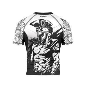 เสื้อแรชการ์ดแบบยูนิเซ็กซ์สั่งทำพิเศษ OEM UPF 50 ผ้ากันรังสียูวีแบบซับลิเมชั่น ผ้าประสิทธิภาพสูง ป้องกันกลิ่น โพลีเอสเตอร์ ขายส่งจากโรงงาน OEM UPF 50 - Product Image 4