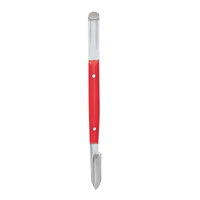 Couteau à cire rouge compact, manche en plastique, 130 mm, outil de découpe et de modelage de précision pour la sculpture de la cire