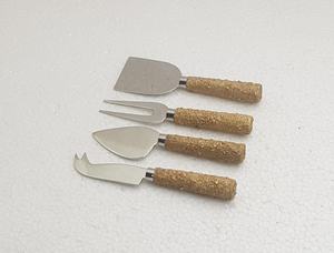 Vente en gros de la maison cuillère à manger en bois couverts couverts ensemble de table concepteur or poignée en béton couverts riz cuillère de service en corne - Product Image 3