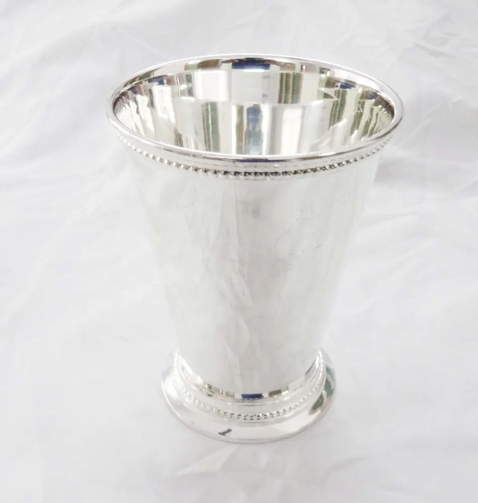 Brass Mint Julep Cup Silver Plated Wholesale Custom Logo Stainless Steel Julep Cup Copper Plated Mojito Mint Julep Cup