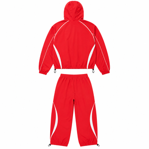 Men's 2-Piece Pleated Nylon Custom Breathable Running Suit UV <b>Light</b> Reflective Windbreaker Sportsuit Environmental Winter Casual - Product Image 2