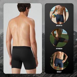 Boxers mi-hauts en coton tricoté pour hommes CUSTOM avec logo à la taille, séchage rapide - Product Image 5