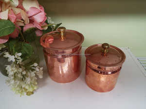 Metal Storage <b>Container</b> Handmade Pink and Grey Color <b>Food</b> Storage Canister Large Size Ideal for Restaurant Kitchen Use - Product Image 4